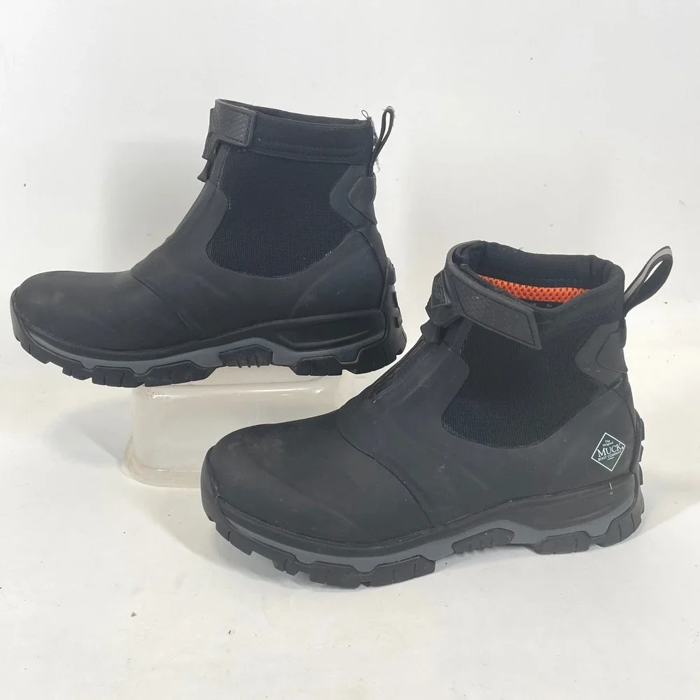 Muck Boot Company Apex Mid Zip Black Waterproof Boots Mens 8 US 41 EU